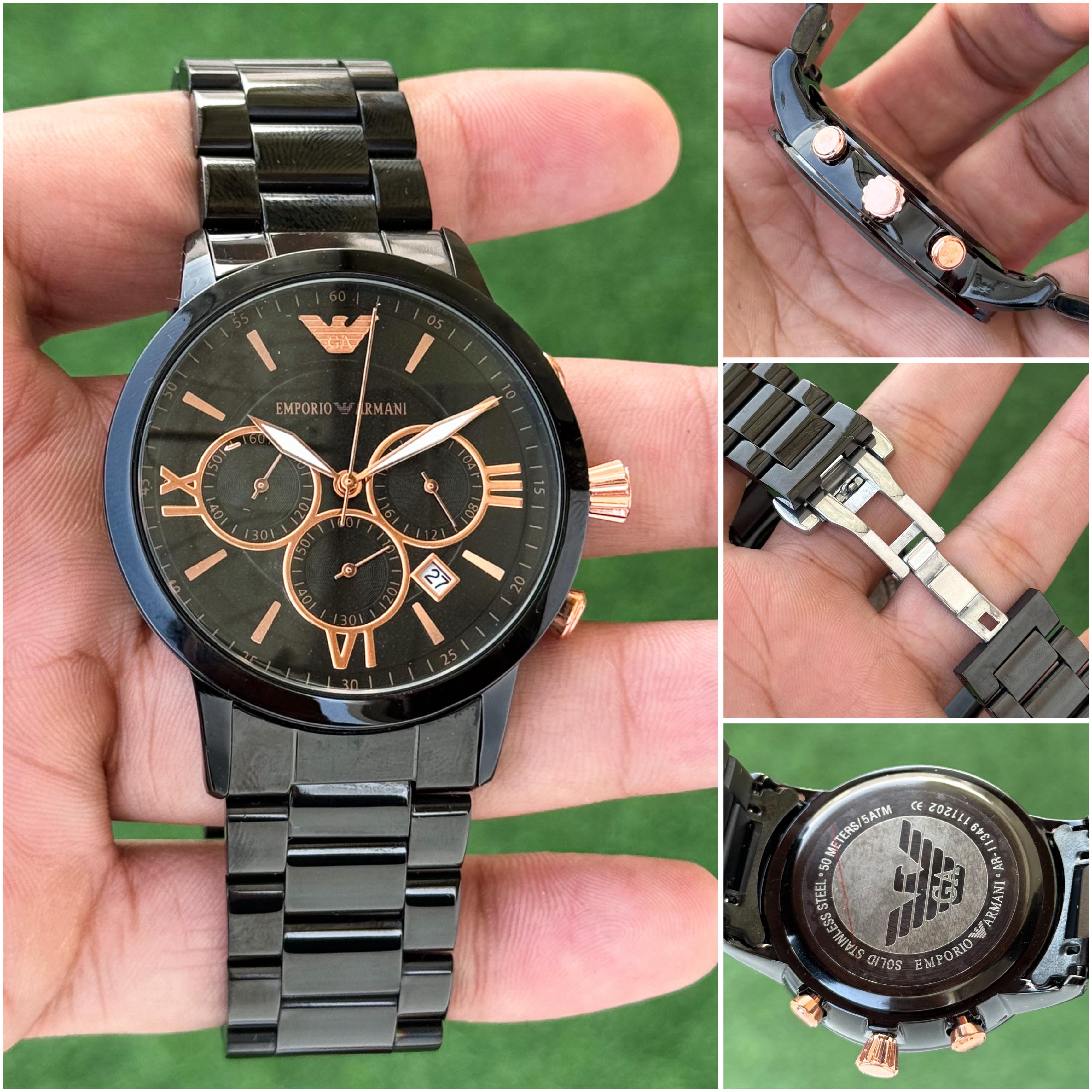 Armani is the Master of Materials watches for him